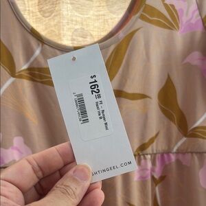 Fighting Eel Floral Jumpsuit in Pink and Brown